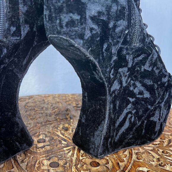 Jeffrey Campbell | Walk Tall | Knee High | Black Velvet | Size 8M - Picture 14 of 14